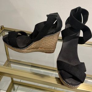 Tory Burch elastic wedges!